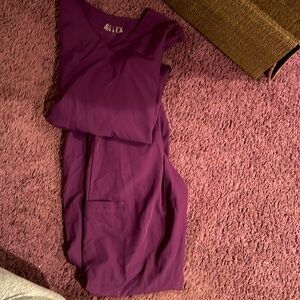Purple scrub set